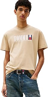 Men's Short Sleeve Cotton Graphic T-Shirts with Flag Logo Design