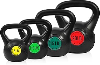 Fitvids Kettlebell Sets Piece Strength Training KettleBells Weight Set