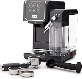 One-Touch CoffeeHouse+ Espresso, Cappuccino, and Latte Maker Home Coffee Machine with 19-Bar Italian Pump, and Milk Frother Ideal for Latte, Espresso, and Coffee Lovers