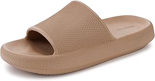Slippers for Women Non Slip | Cushioned Thick Sole Slides | Quick Drying Bathroom Sandals