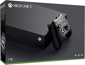 Microsoft Xbox One X 1TB Solid State Drive Gaming Console with Wirless Controller - Native 4K - HDR - Enhanced by Scorpio CPU and Fast SSD - Black (Renewed)