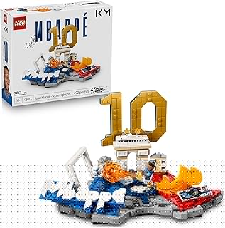 Editions Kylian Mbappé – Soccer Highlights - Building Set for Boys & Girls, Ages 10+ - Collectible Soccer Gift with Plaque - Kids Bedroom or Shelf Decor - 43013