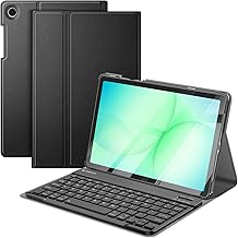 FINTIE Keyboard Case for Samsung Galaxy Tab A11+ Plus 2025/ A9+ Plus 11 Inch 2023, Slim Lightweight Stand Cover with Magnetically Detachable Wireless Bluetooth Keyboard, Black