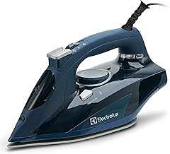 Electrolux Professional Steam Iron for Ironing Clothes, 1700 Watt Clothing Iron with Adjustable Steamer, Titanium Infused Ceramic Sole Plate, Self Clean, Auto Shut Off, Even Heat Distribution - Blue