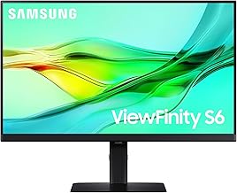 24" ViewFinity S6 (S60UD) Series QHD High Resolution Computer Monitor, 100Hz, HDR10, USB-C, Built-In LAN Port, Daisy Chain Support, Easy Setup, Height Adjustable Stand, LS24D606UANXZA, 2024