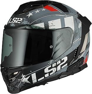 Helmets Assault III Full Face Motorcycle Helmet with Midland Spectrum Bluetooth Headset