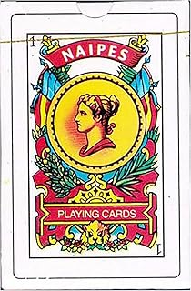 Naipes Real Spanish Playing Cards in Durable Plastic Case for Storage - Educational Product - Traditional Deck - Latin Tarot - Baraja Española - Play Truco Brisca