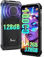 F110L Rugged Phone Unlocked (2026), 128dB Super Speaker 10000mAh Battery Cell Phone 4GB+128GB/2TB Android 15 Smartphone, 6.75" HD+Display, 50MP AI Camera/120LM/Dual SIM/NFC/IP68/IP69K | 128dB Super Speaker
