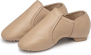 Jazz Shoes for Girls and Boys Slip-On Leather Dance Shoes (Toddler/Little Kid/Big Kid)