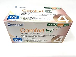 Comfort EZ Insulin Pen Needles, 32G 4mm - 100 per Box