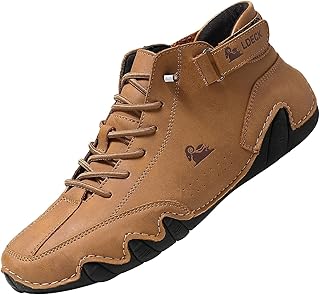 Nevova Shoes for Men Women Barefoot Shoes Suede Desert Boots Driving Beck Shoe, Comfort Handmade Slip On Leather Chukka Walking Hiking Boots Hike Grounded Unisex