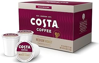Coffee Pods Medium Roast, Signature Blend Single-Serve Pods (10 Count), Smooth & Nutty 100% Arabica Beans, Compatible with Pod Brewers