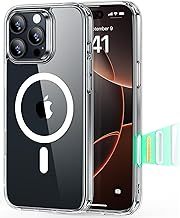 for iPhone 16 Pro Case, Camera Control Cover, Compatible with MagSafe, Shockproof Military-Grade Protection, Magnetic Phone Case for iPhone 16 Pro, Classic Hybrid Case, Clear