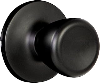 Design House Terrace Non-Turning One-Sided Dummy Door Knob, Matte Black, 728386-MB