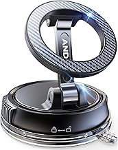 ANDERY Car Phone Holder for Magsafe [78+LBS Strongest Suction & 2400gf Magnetic] 360° Adjustable Car Phone Mount, Phone Holders for Your Car for iPhone 17-12 Pro Max Plus Air, Carbon Fiber