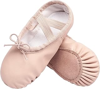 Ballet Shoes for Girls Toddler Ballet Slippers Soft Leather Boys Dance Shoes for Toddler/Little Kid/Big Kid