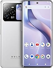 Bold N4 5G | Unlocked | 6.78” Curved Display + 1.74” Rear Display | 50MP + 16MP Selfie | 512/8GB I NFC I Android 15 | US Version | US Warranty | White