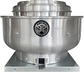 Restaurant Canopy Hood Grease Rated Exhaust Fan- Food Truck High-Speed Direct Drive Centrifugal Upblast Exhaust Fan 0.5HP 110 Volt Single Phase Motor 1900-2600 CFM