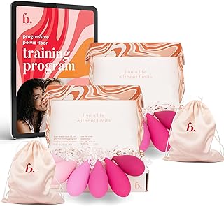 Bodyotics Pelvic Floor Trainer for Women – Complete Kegel Training Sets for Sharing - 2 Sets of 6 for Beginners