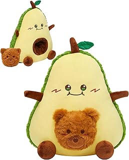 OLAOLA Cute Avocado Plush Toys Bear Stuffed Animals, 11.8 Inch Soft Avocado Food Plushie Pillow Doll for Kids Adults
