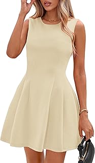 Summer Dresses for Women 2026 Elegant Classy Spring A Line Business Casual Work Graduation Cocktail Short Dress