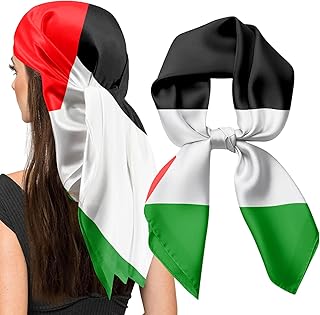 Head Scarf for Women's Hair Fashion Silk Scarf Square Satin Headscarf Bandana