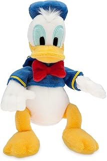 Disney Store Official Mini Bean Bag Plushies - Donald Duck - Cute Stuffed Animal with Detailed Sculpting, Embroidered Features, & Bean Bag Bottom - Plush Toys for Kids