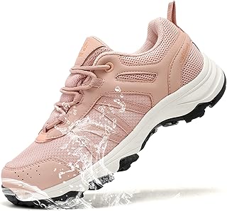 Women's Waterproof Hiking Shoes Non Slip Sneakers Lightweight Tennis Shoes for Work Walking Running Trekking Trail Shoes