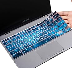 Keyboard Cover for Samsung Galaxy Chromebook Go 14" /Chromebook 4+ 15.6" XE350XBA XE350XBA-K05US/Samsung Chromebook Plus V2 12.2 XE520QAB /11.6 Chromebook 4 3 XE310XBA XE500C13 -Blue Stars