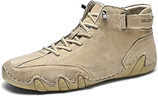 Men's Beck Shoes Waterproof Non Slip High Top Chukka Boots Handmade Suede Caual Outdoor Sneakers