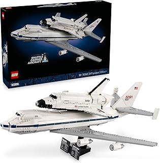 Icons Shuttle Carrier Aircraft Building Set for Adults - Spaceship & Airplane Model Kit for Adults, Ages 18+ - Air & Space Decor - Gift for Father's Day - 10360