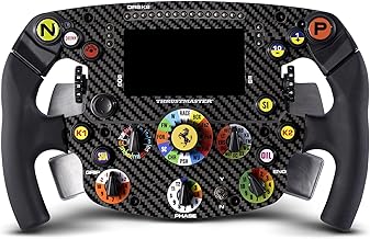 Thrustmaster Ferrari SF1000 Edition Formula Wheel Add-On, Carbon Fiber Faceplate, Built-In IPS LCD Display, 25 Action Buttons, Magnetic Paddle Shifters, Compatible with PS5, Xbox Series X|S & PC