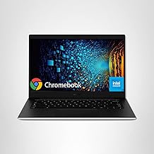 14" Galaxy Chromebook Go Laptop PC Computer, Intel Celeron N4500 Processor, 4GB RAM, 576GB Storage Space (64GB eMMC + 512GB External Drive), ChromeOS, Student Laptop, Silver