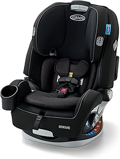 Graco Grows4Me 4-in-1 Convertible Car Seat, 10 Years of Use - Infant Car Seat to Toddler, 4 Stages of Use - Rear Facing, Forward Facing, High Back Booster, Backless Booster Seat, West Point Design