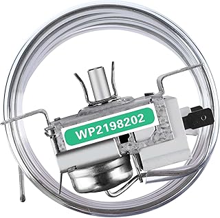 WP2198202 thermostat control, Ultra Durable wp2198202 refrigerator thermostat-Exact Fit for Whirlpool & Kenmore Refrigerators - Replaces 2161284 2198201 PS11739232 AP6006166