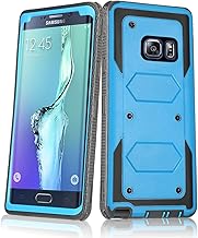 Asuwish Phone Case for Samsung Galaxy S6 Edge Plus Cover Hybrid Rugged Shockproof Drop Proof Full Body Protective Heavy Duty Mobile Cell Accessories Glaxay S6edge + S 6edge 6s 6 Edge+ Women Men Blue