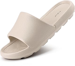 Shower Shoes for Men Women with Arch Support Non Slip Quick Drying Slides College Dorm Bathroom Sandals Pool Slides Lightweight Beach Sandals