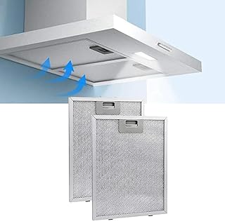 2pcs 12.63X10.23inchs Range Hood Filter Grease Filter Extractor Ventilation Aluminium Aspirator filter Mesh 320x260x9mm