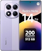 Xiaomi Redmi Note 14 Pro 5G + 4G LTE (for Tmobile Mint Tello & Global) (512GB + 12GB) NFC 6.67" 120Hz 200MP Pro AI Camera Model 24090RA29G Unlocked Dual Sim (Lavender Purple) (Renewed)