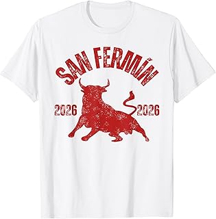 San Fermín 2026, Bulls, Spanish Party Pamplona 2026 T-Shirt