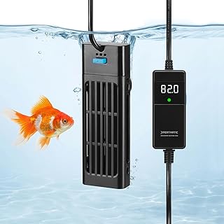 XPERTMATIC Premium 200W Aquarium Heater for 15–26 Gal Tanks, 65–93°F Adjustable, Submersible Fish Tank Heater with External Probe & PID Control, Auto Shut-Off, Quartz Glass, Fresh & Saltwater Safe