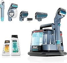 Shark StainStriker | Portable Carpet, Upholstery & Area Rug Cleaner | 4 Tools | Bonus Full-Size Solutions | Powerful Stain & Odor Remover | Deep Clean & OXY Solutions | Blue | PX202BRN