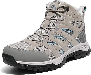 Women's Waterproof Hiking Boots Outdoor Trekking Mid Backpacking Mountaineering Lightweight Boots