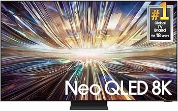 85-Inch Class QLED 8K QN800D Series Mini LED, Neo Quantum HDR Smart TV w/Dolby Atmos, Object Tracking Sound+, AI Motion Enhancer, Real Depth Enhancer Pro, Alexa Built-in (QN85QN800D, 2024)