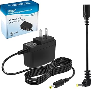 AC Adapter for Omron Healthcare HEM-705CP / 705CP / HEM-705CPN / 705CPN Replacement Power Cord Blood Pressure Monitor [UL Listed] Plus HQRP Euro Plug Adapter