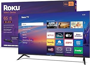 Smart TV 2026 – 65-Inch Select Series, 4K QLED TV – Roku TV with Voice Remote – Flat Screen QLED Television with Wi-Fi for Streaming Live Local News, Sports, & Movies – Bluetooth Headphone Mode