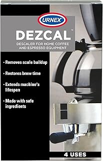 Descaling Powder Solution - 4 Uses - Activated Scale Remover for use with Keurig 1.0/2.0, Home Coffee and Espresso Machines, Kettles, Garment Steamers
