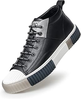 Men's High Top Sneakers,Leather Breathable Casual Shoes for Men’S05806