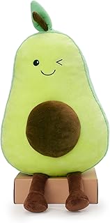 WEIGEDU Avocado Plush Stuffed Animal, 21 Inches Cute Winking Avocado Plushie with Dangly Legs, Soft Plush Fabric Fruit Toy, Kawaii Room Decor Gift