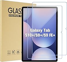 2 Pack Screen Protectors for Galaxy Tab S10 Plus/S9 Plus /S9 FE Plus 12.4 Inch, 9H Hardness HD Clear Tempered Glass Film Guard